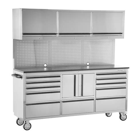 stainless steel workshop cabinets|stainless steel cabinet commercial garage.